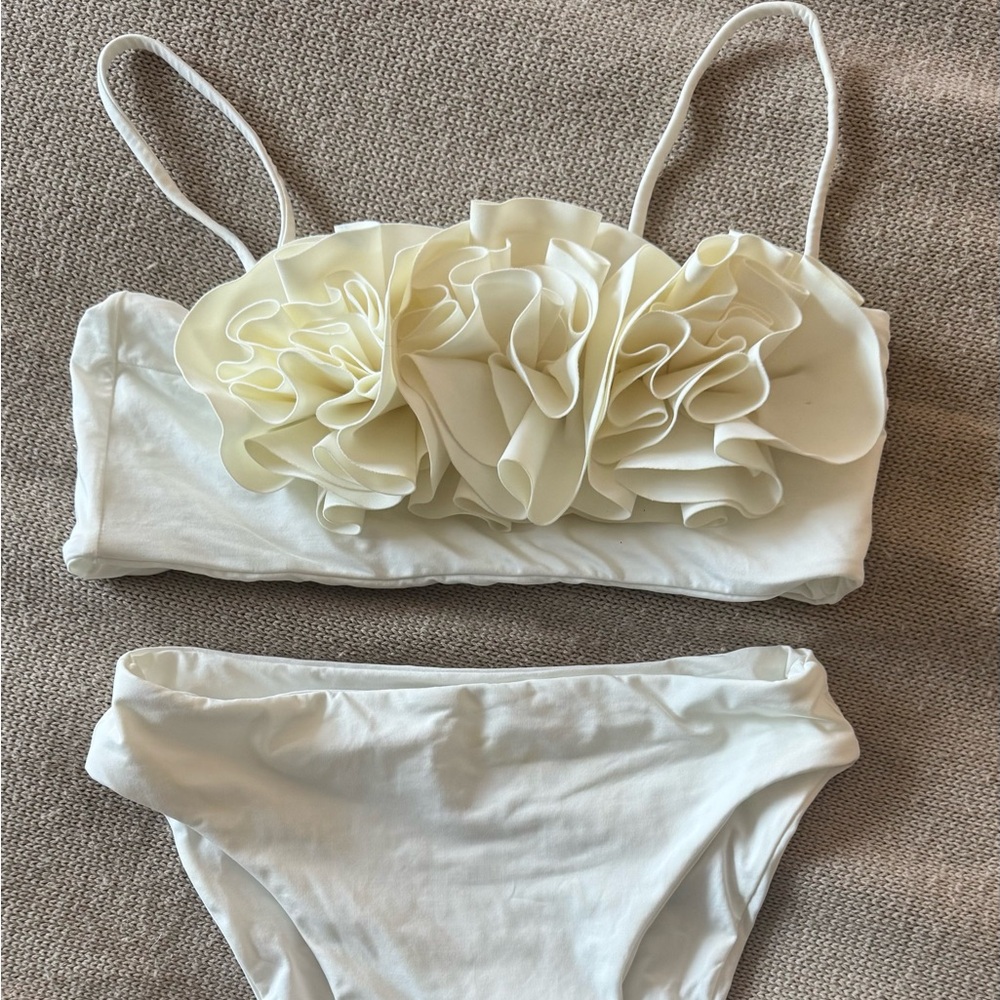 Mattel Coronel White Floral Bikini Set